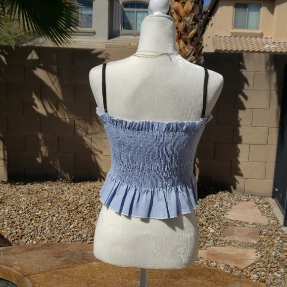 **SOLD** NEW English Factory Cropped Ruffle Tube Top - Picture 5 of 5